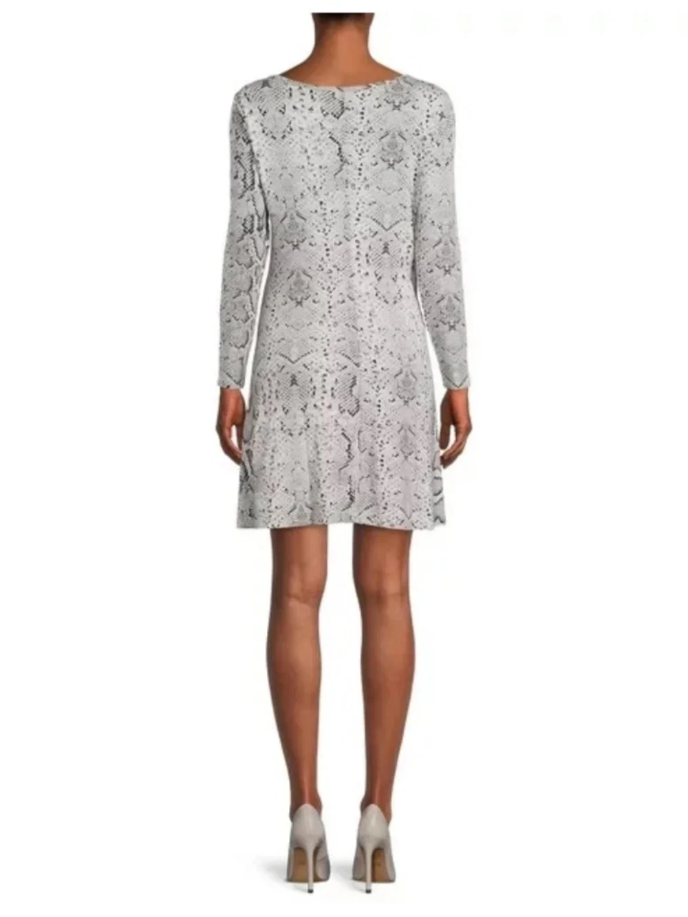 Nine. Eight New York Women’s Snakeskin Long Sleeve T-Shirt Dress Size XL NWT